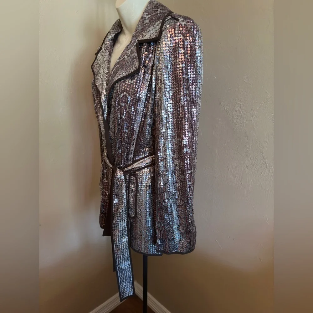 Chico's Ravishing sequence snake jacket - Picture 2 of 10